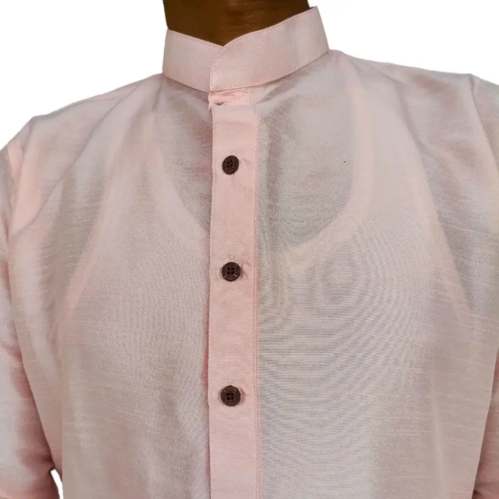 DUPION Silk KURTA LightPink/40