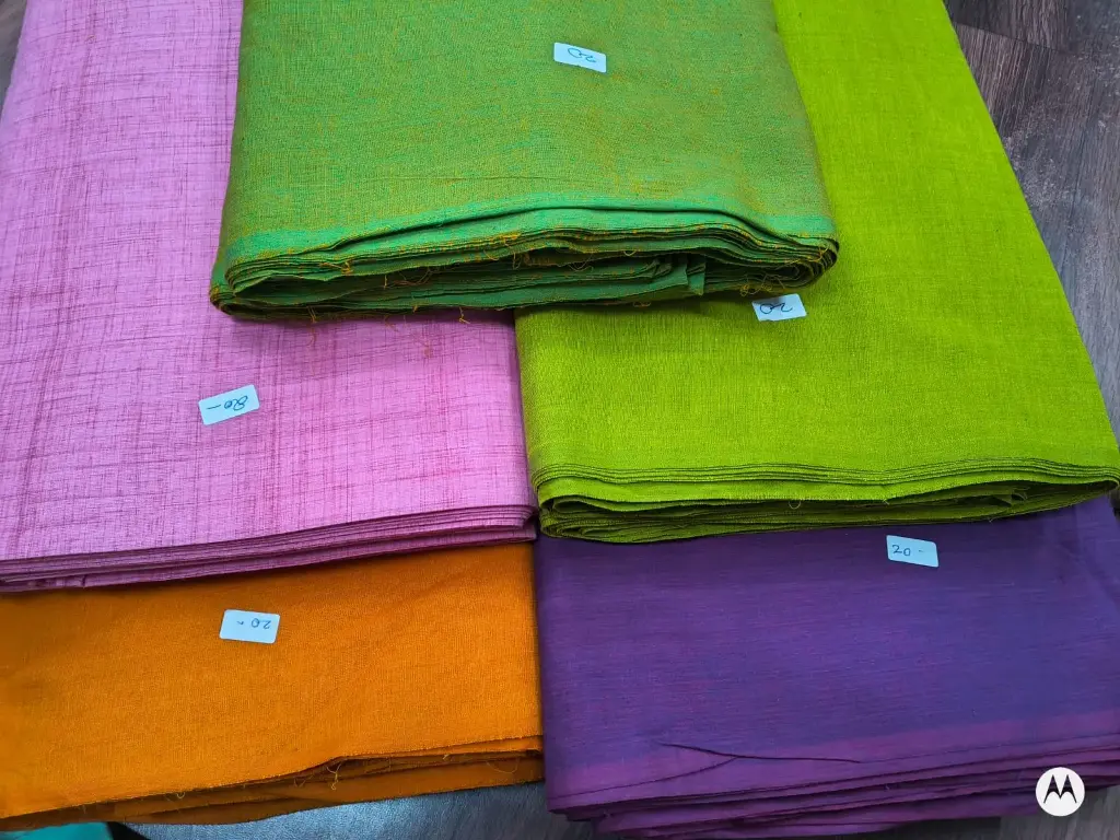 Plain Solid Pure Cotton Kurta Fabric