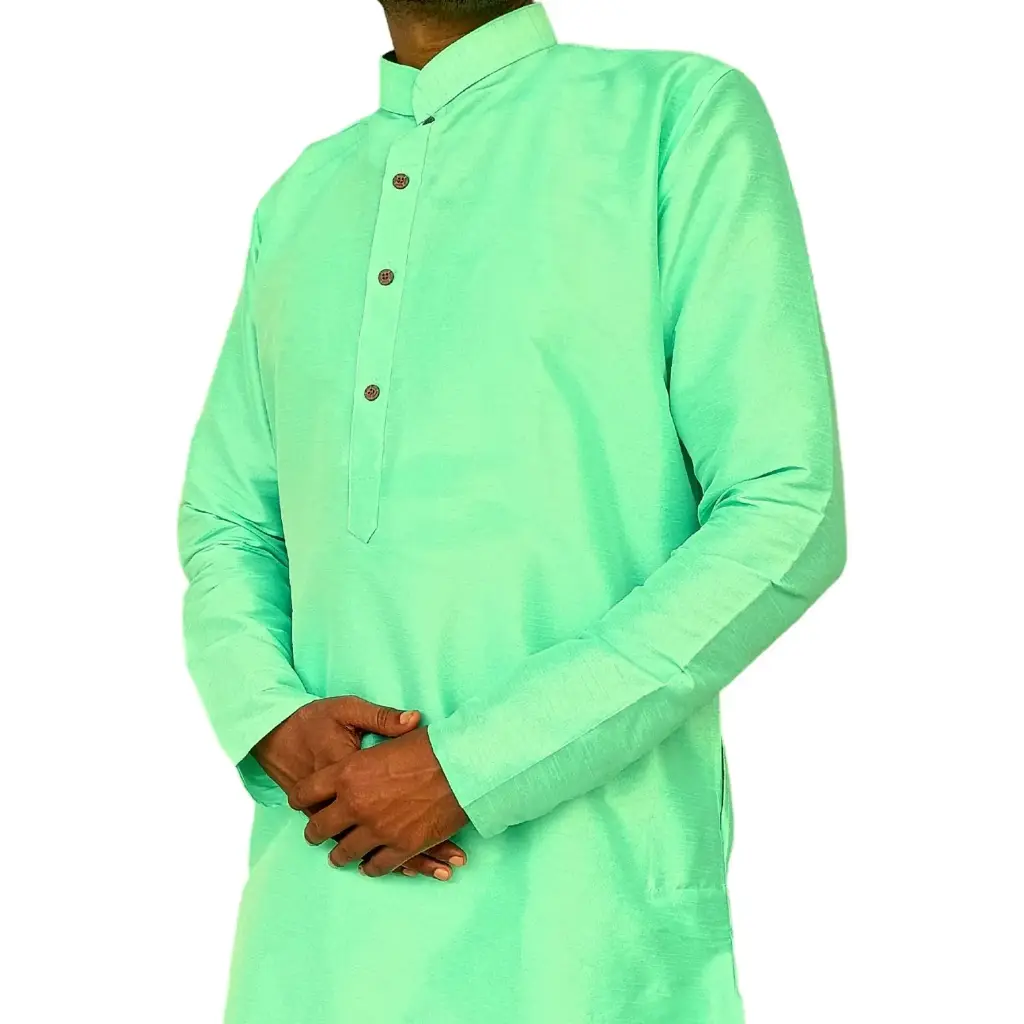 DUPION Silk KURTA SeaGreen/36