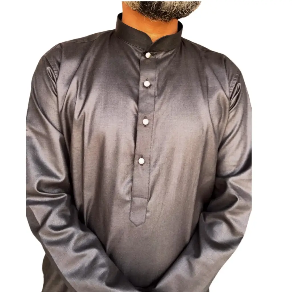 Magic Cotton Plain Kurta Black/42