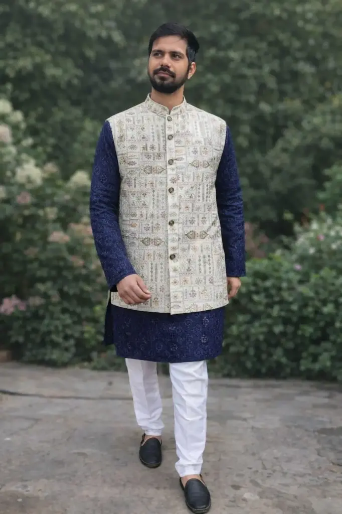 Wedding Style Nehru jacket for Men