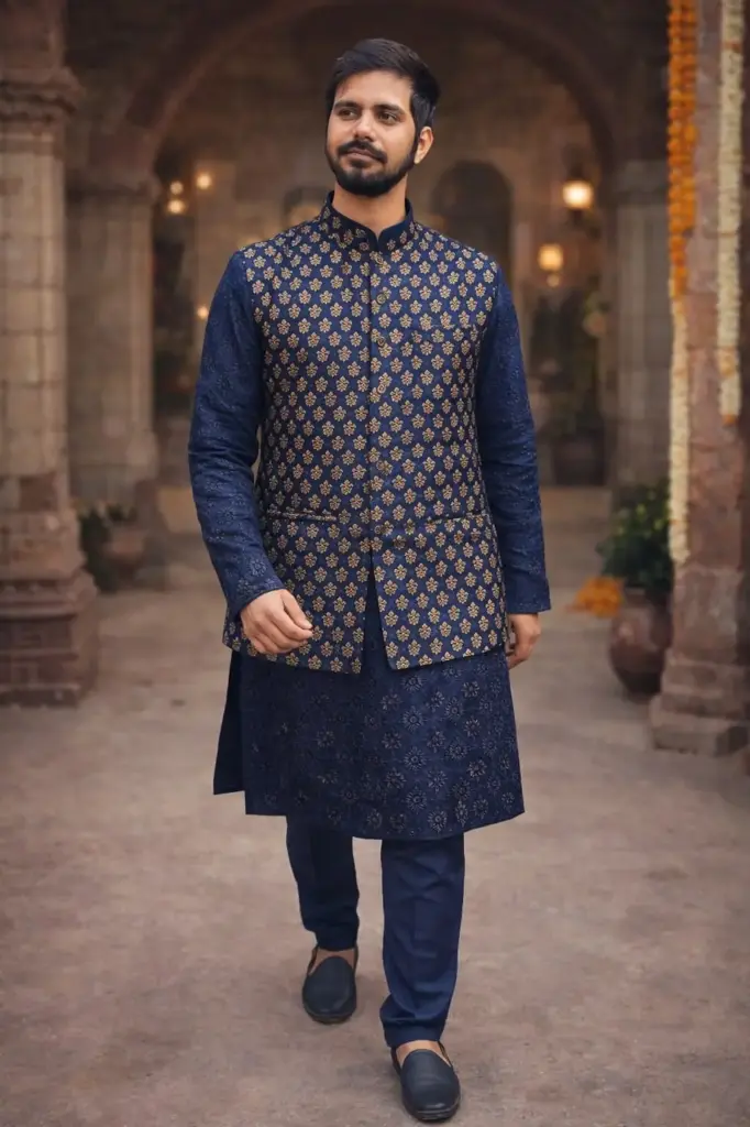 Blue Charming Koti for Men