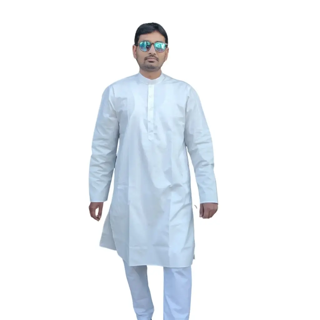 90000 White Kurta /42