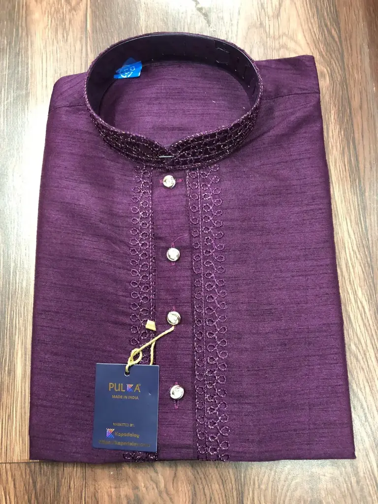 Don Design Kurta -pajama set dk-purple/40