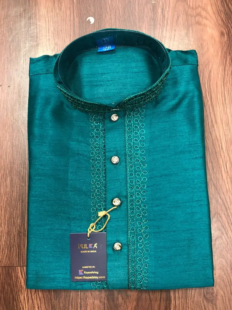Don Design Kurta -pajama set dk-Dr green/42