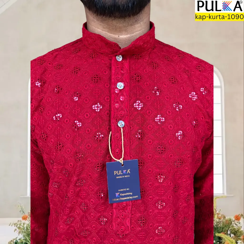 4 NAG SEQ Kurta Maroon/42
