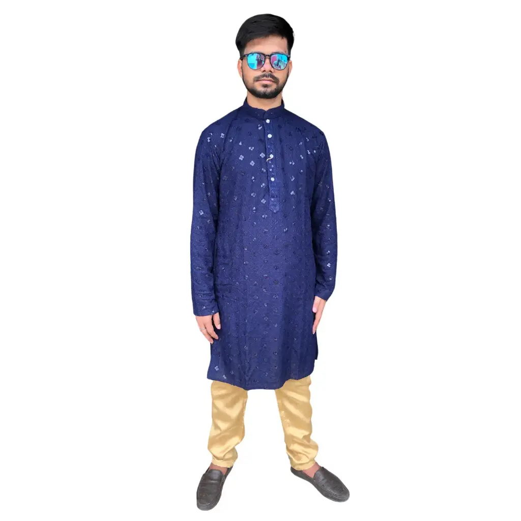 4 NAG SEQ Kurta Denim Blue/38