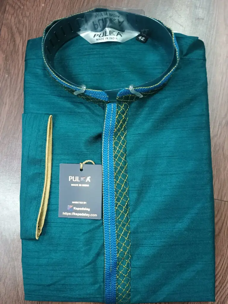 DK design Kurta Pajama TealBlue/44