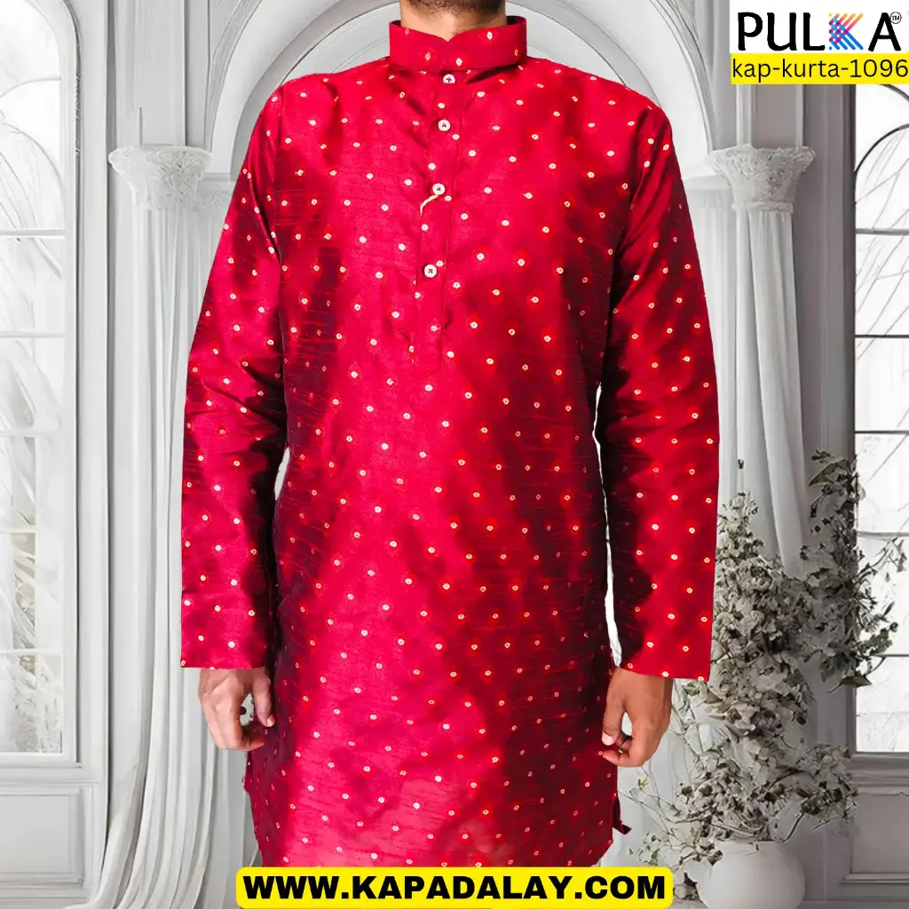 SHYAM zari Kurta Maroon/36