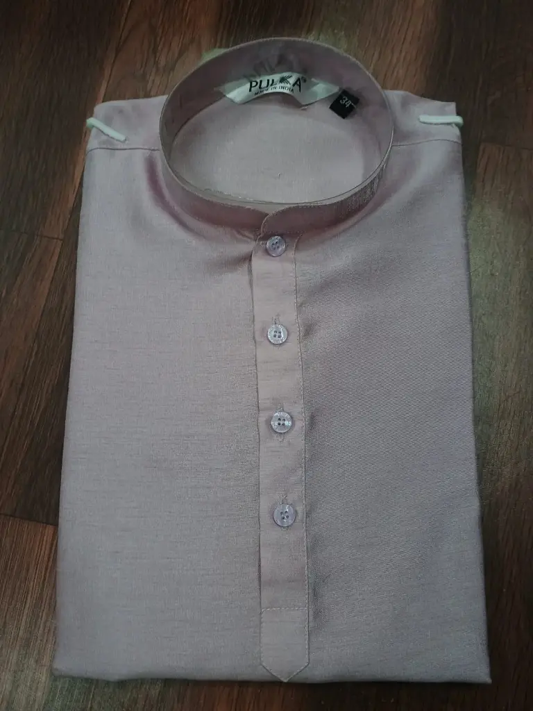 BGLORI Silk Plain Kurta -Lavendar/36