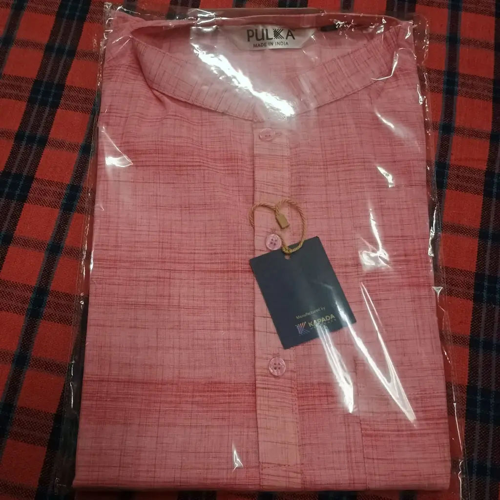 Pure Cotton Kurta DarkPink/46