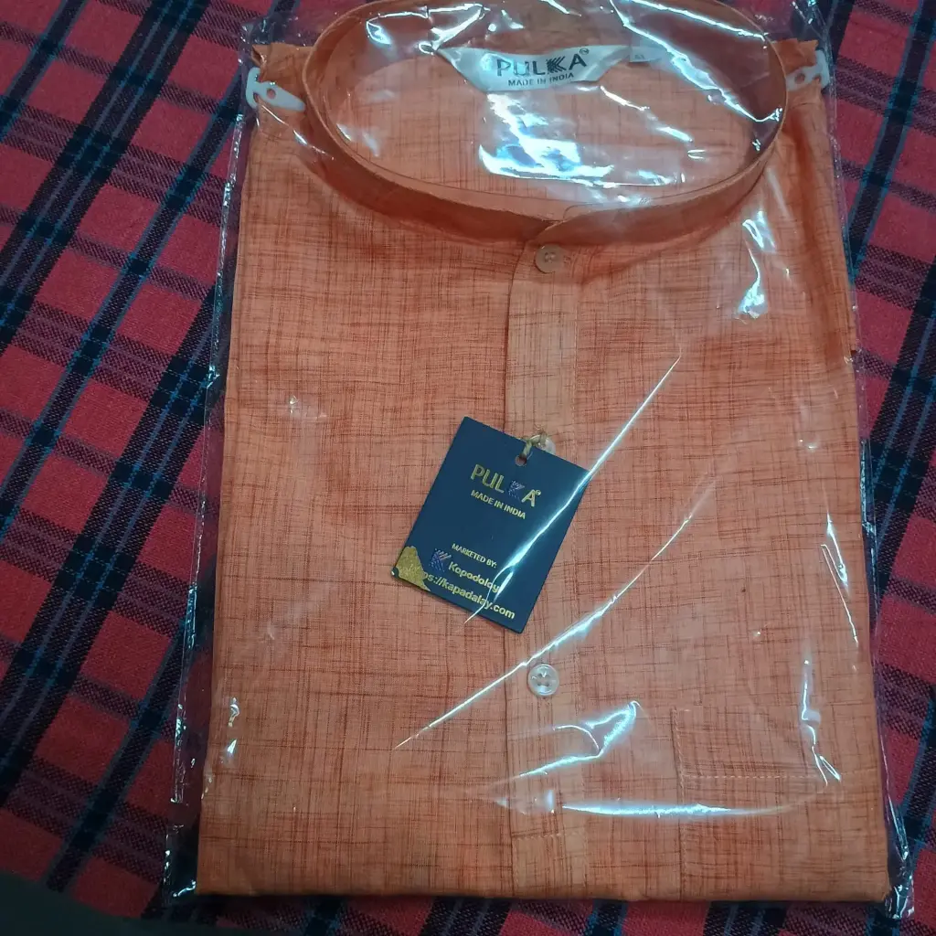 Pure Cotton Kurta orange/42