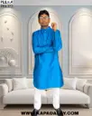 Cotton Jacquard Floral Kurta for Men