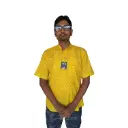 Jaipuri Yellow Green printed Short Kurta