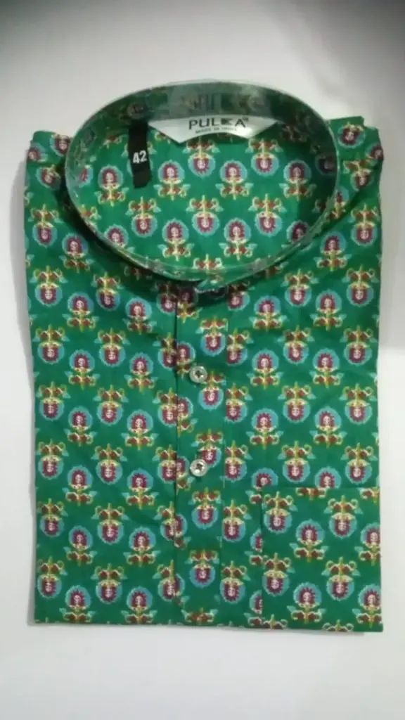 Jaipuri Purple golden butti Printed  Short Kurta