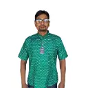 Jaipuri Purple golden butti Printed  Short Kurta