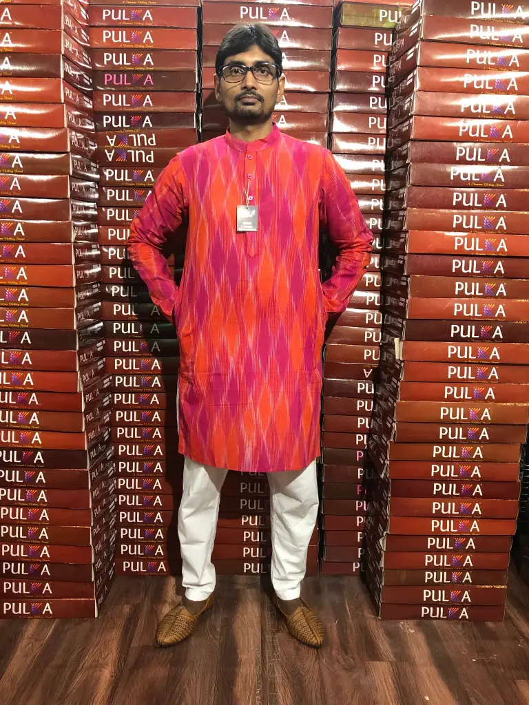 COTTON IKKAT SOFT Kurta for Men