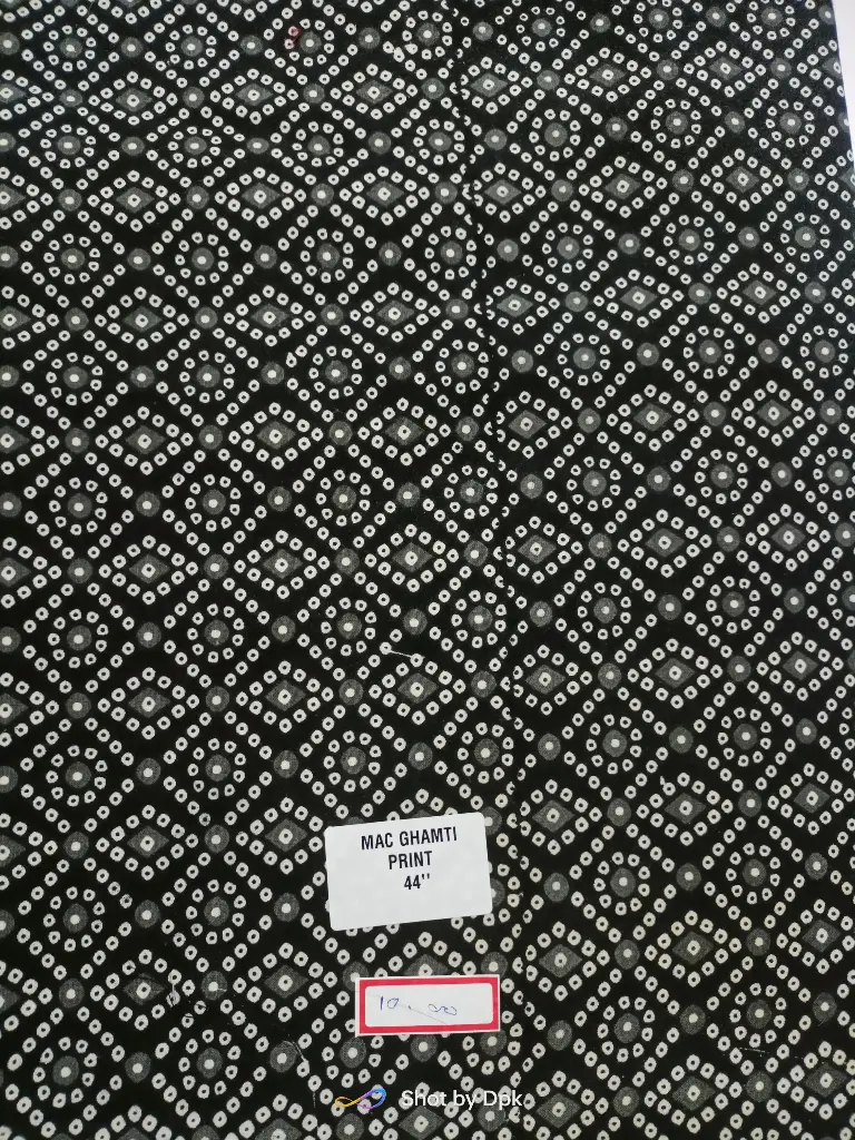 GAMTHI Bandhani PRINT Kurta (Black)