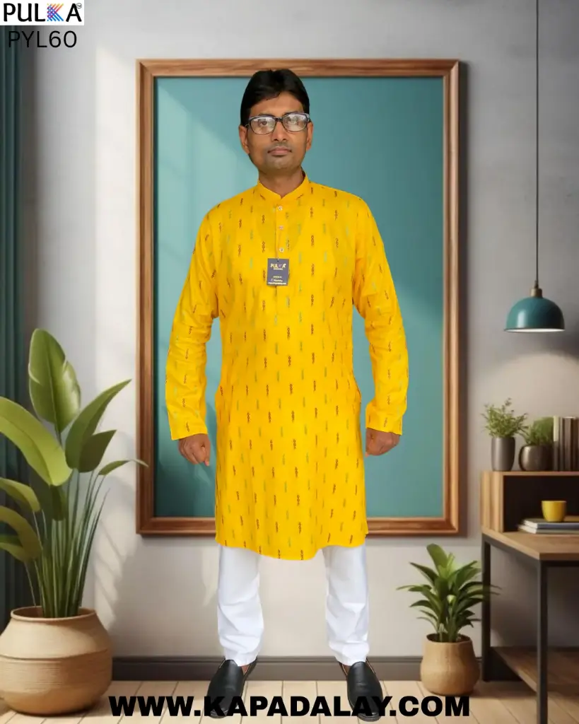 VOLVO Haldi Kurta for Men and Kids