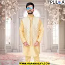 Golden Brocade Nehru Jacket