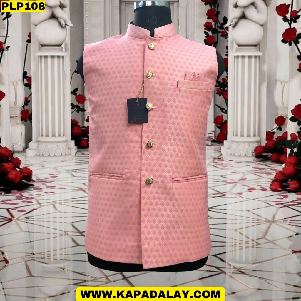 Men's Premium Jacquard Silk Koti