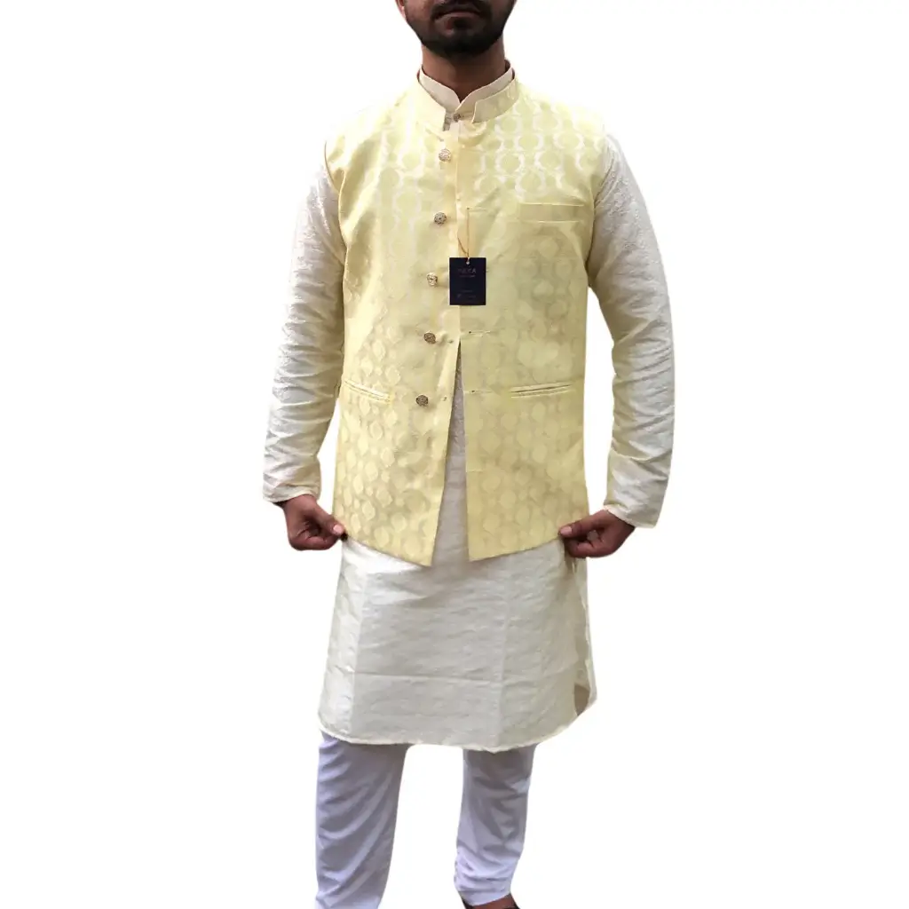 Flower Design Nehru Jacket