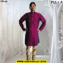 Polka Dot Embroidered Kurta