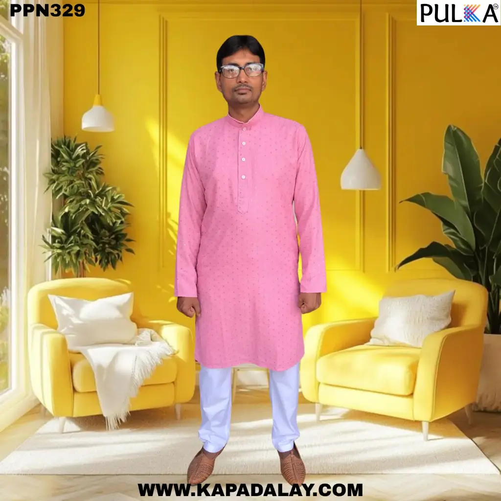 Elegant Sequin Embroidered Kurta for Men and Kids