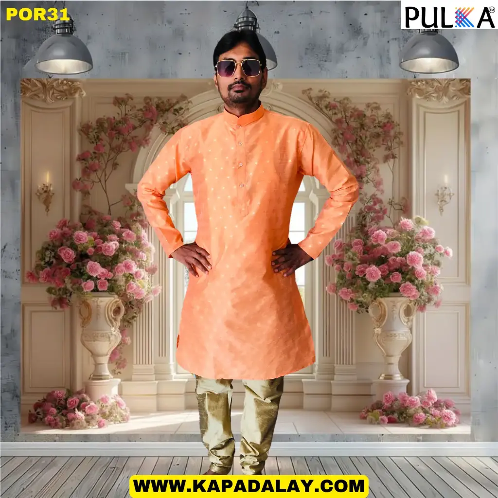 Shyam Traditional Silk Kurta For Men