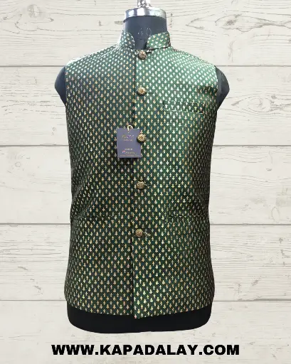 [P36DG107] JQD Silk Koti Dark Green/36