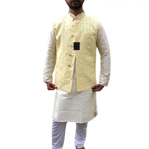 [P38YW177] FLR Design half koti-YellowWhite/38