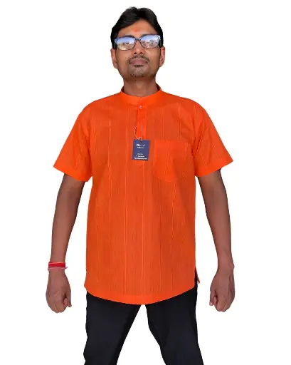 [P44KS26] Bolbum Short Kurta Kesariya/44