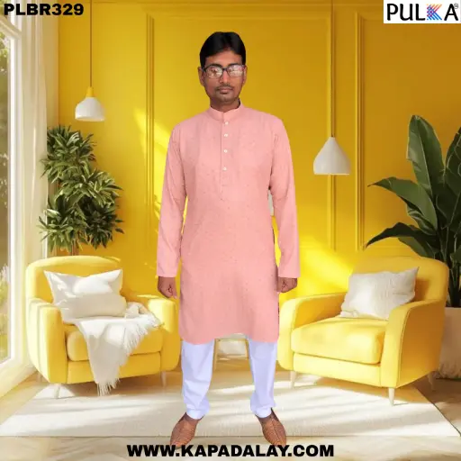 Elegant Sequin Embroidered Kurta for Men