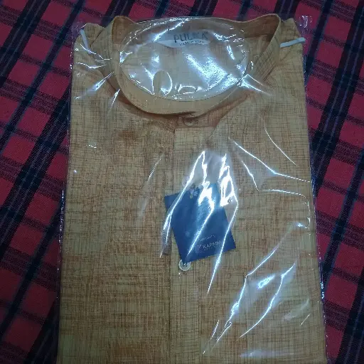[P34YL29] Pure Cotton Kurta Yellow/34