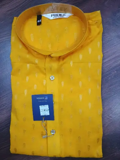 [P18HD52] Tilak Dobhi Kurta Kids-Haldi/2-3 yrs