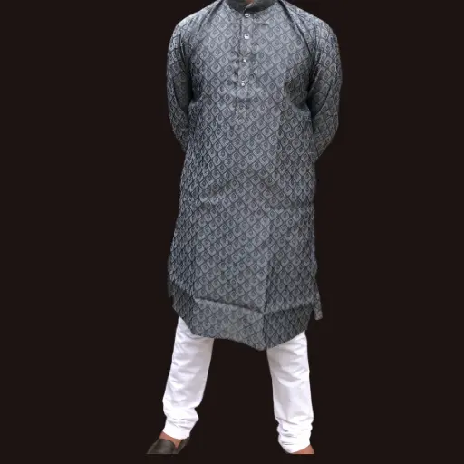 [PLK-PJ4008-white] Men's White churidar Pajama [Free Size]