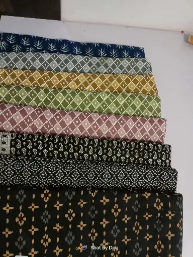 [F44BK652] GAMTHI Bandhani PRINT Cotton  Fabric (Black)
