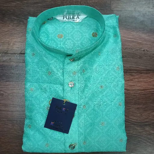 [P22SB84] Diamod FLR Design Kurta Sky Blue/22