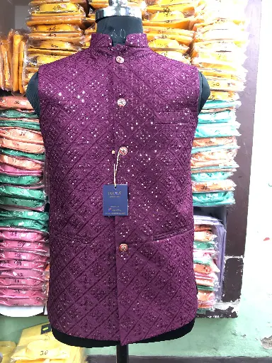 BANGLORI EMB SEQUIN Work Koti