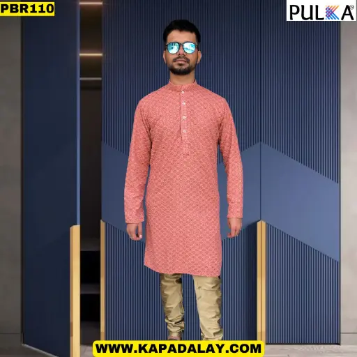 Jaguar Rayon Sequence Kurta for Men