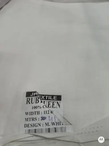 [F44WT844] Adi White Fabrics 44"