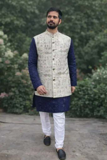 Wedding Style Nehru jacket for Men
